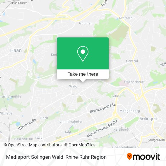 Medisport Solingen Wald map