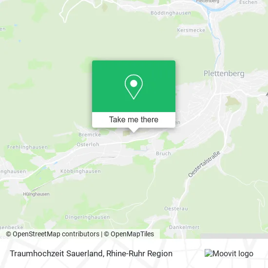 Traumhochzeit Sauerland map