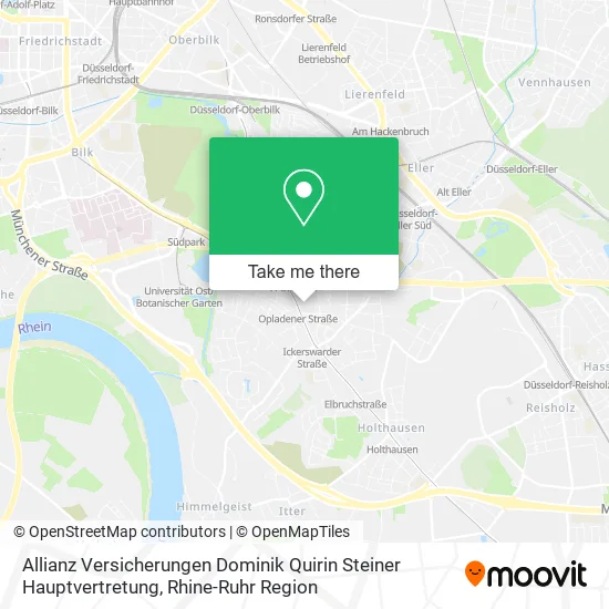 Карта Allianz Versicherungen Dominik Quirin Steiner Hauptvertretung