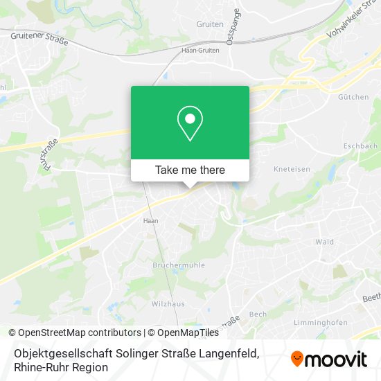 Карта Objektgesellschaft Solinger Straße Langenfeld