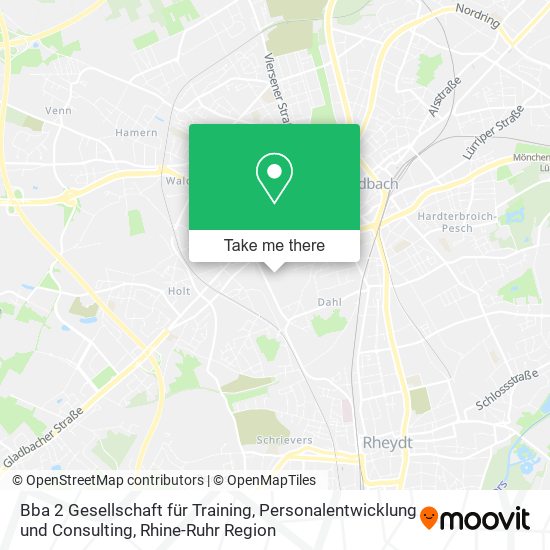 Карта Bba 2 Gesellschaft für Training, Personalentwicklung und Consulting