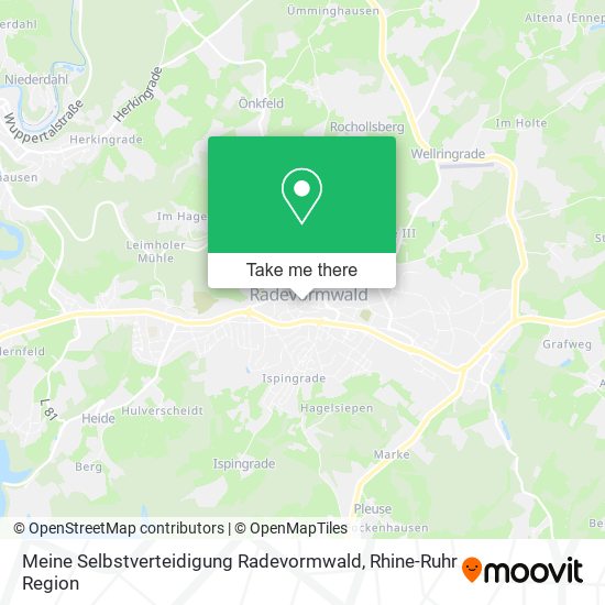 Meine Selbstverteidigung Radevormwald map