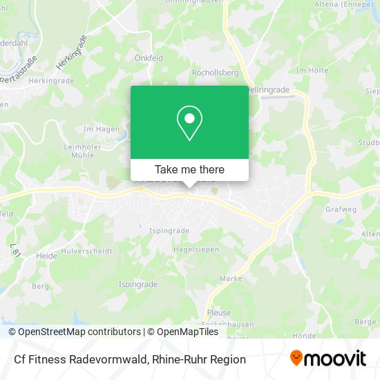 Cf Fitness Radevormwald map