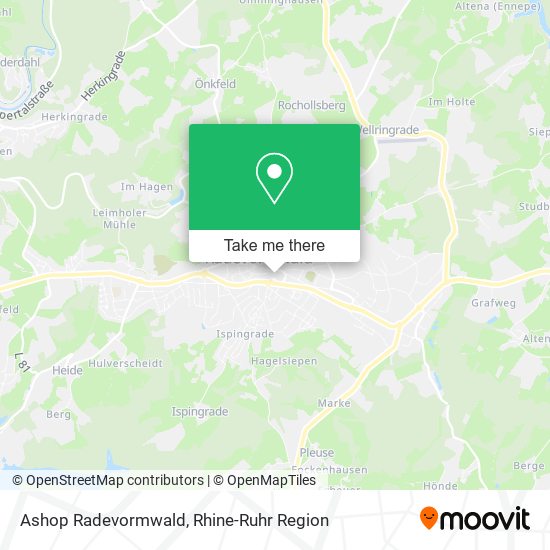 Ashop Radevormwald map