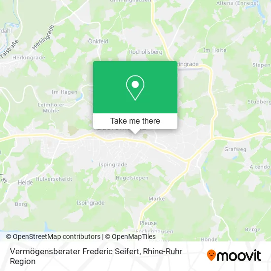 Карта Vermögensberater Frederic Seifert