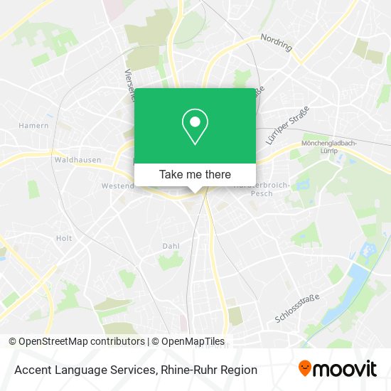 Accent Language Services map