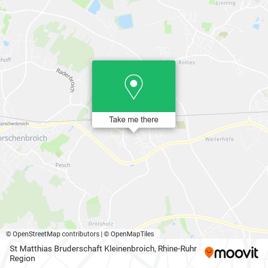 St Matthias Bruderschaft Kleinenbroich map