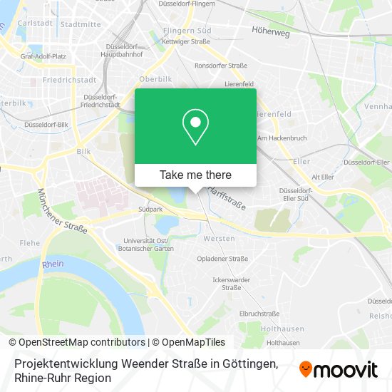 Карта Projektentwicklung Weender Straße in Göttingen