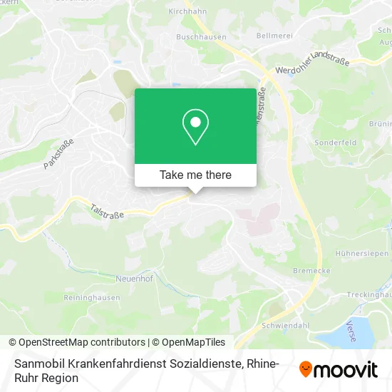Карта Sanmobil Krankenfahrdienst Sozialdienste