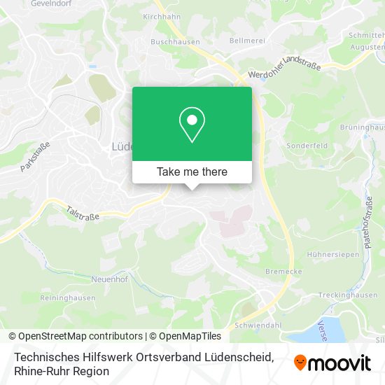 Technisches Hilfswerk Ortsverband Lüdenscheid map