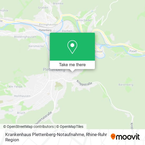 Krankenhaus Plettenberg-Notaufnahme map