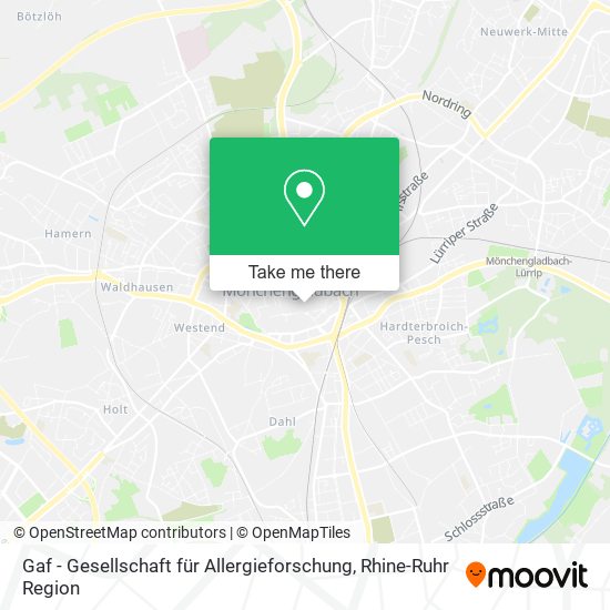 Gaf - Gesellschaft für Allergieforschung map