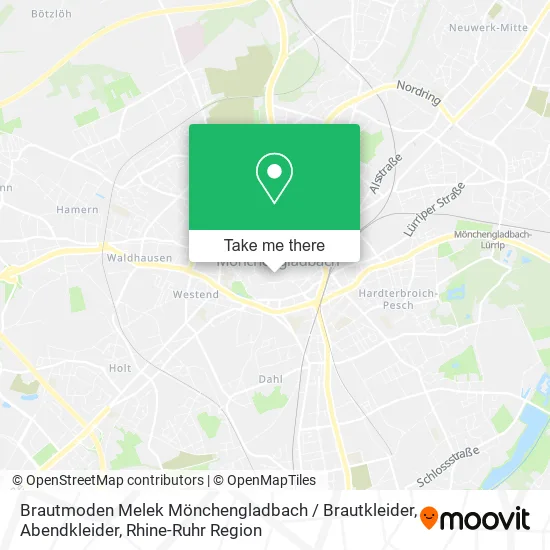 Карта Brautmoden Melek Mönchengladbach / Brautkleider, Abendkleider