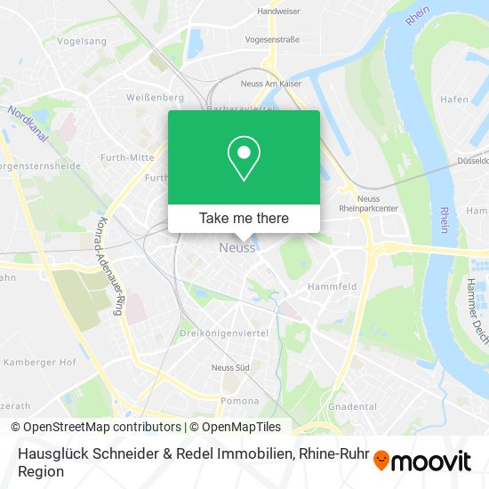 Hausglück Schneider & Redel Immobilien map