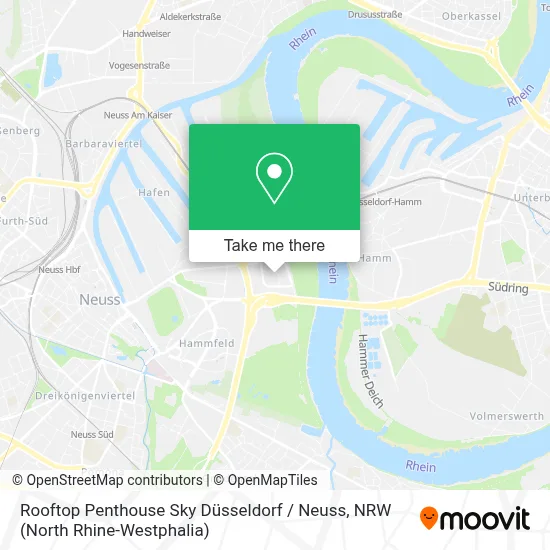 Rooftop Penthouse Sky Düsseldorf / Neuss map