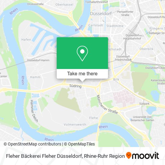 Карта Fleher Bäckerei Fleher Düsseldorf