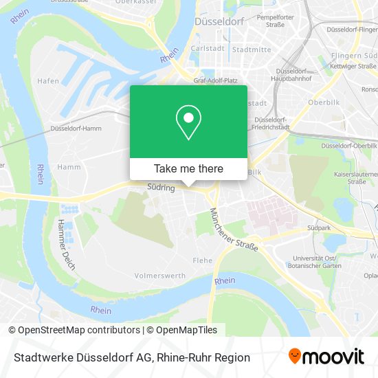 Stadtwerke Düsseldorf AG map