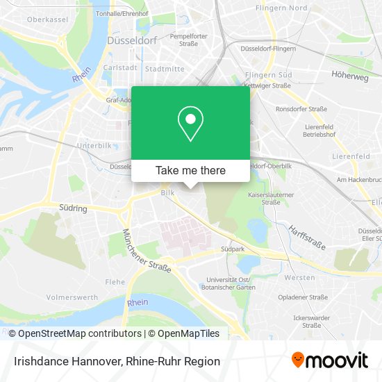 Irishdance Hannover map