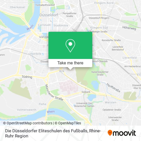 Die Düsseldorfer Eliteschulen des Fußballs map