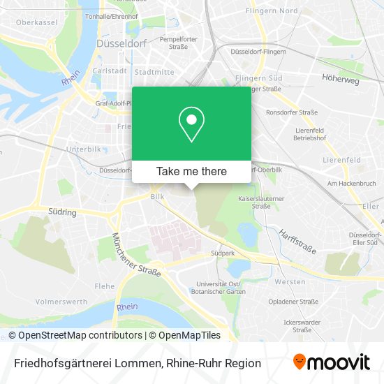 Friedhofsgärtnerei Lommen map