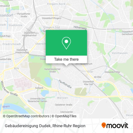 Gebäudereinigung Dudek map