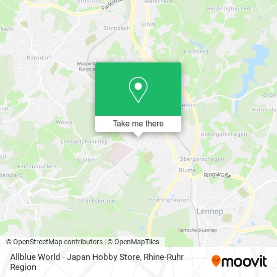 Allblue World - Japan Hobby Store map