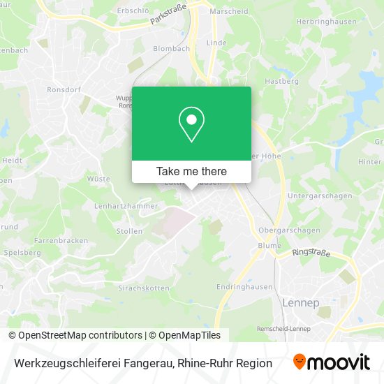 Werkzeugschleiferei Fangerau map