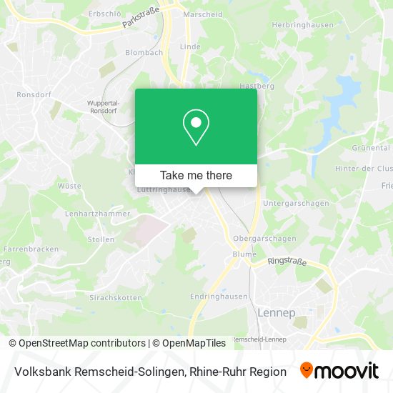 Volksbank Remscheid-Solingen map