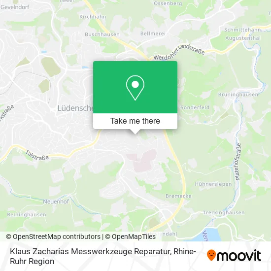 Карта Klaus Zacharias Messwerkzeuge Reparatur