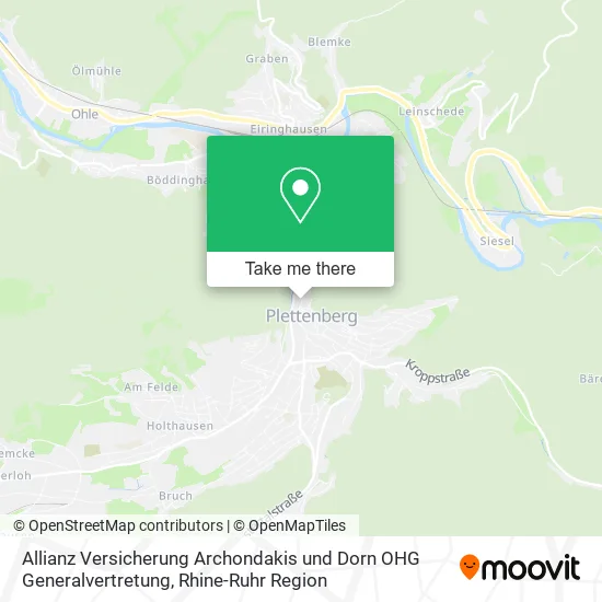 Карта Allianz Versicherung Archondakis und Dorn OHG Generalvertretung