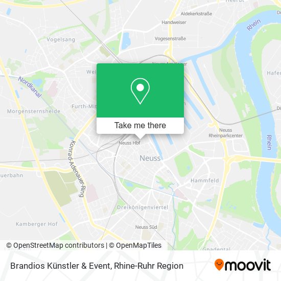 Brandios Künstler & Event map