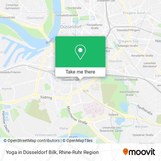 Карта Yoga in Düsseldorf Bilk