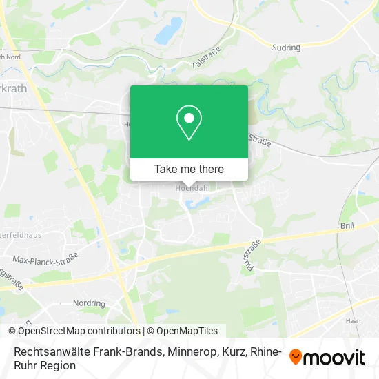 Карта Rechtsanwälte Frank-Brands, Minnerop, Kurz