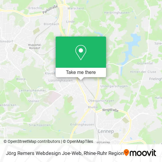 Jörg Remers Webdesign Joe-Web map