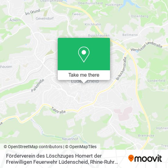 Förderverein des Löschzuges Homert der Freiwilligen Feuerwehr Lüdenscheid map