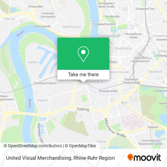 United Visual Merchandising map