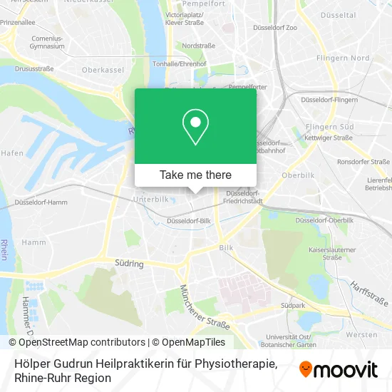 Карта Hölper Gudrun Heilpraktikerin für Physiotherapie