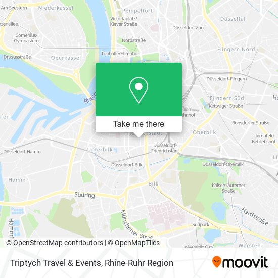 Triptych Travel & Events map