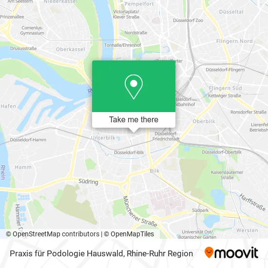 Карта Praxis für Podologie Hauswald