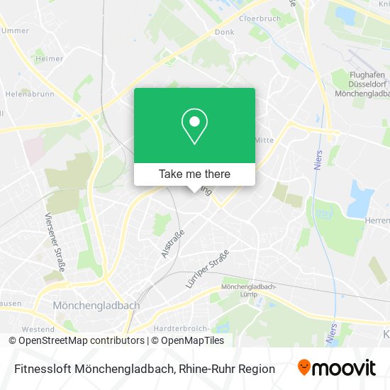 Карта Fitnessloft Mönchengladbach