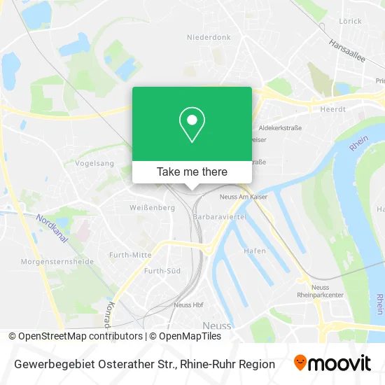 Gewerbegebiet Osterather Str. map