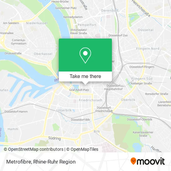 Карта Metrofibre