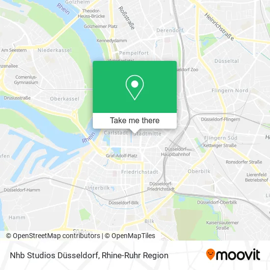 Карта Nhb Studios Düsseldorf