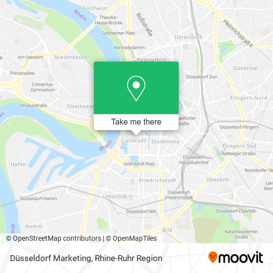 Düsseldorf Marketing map