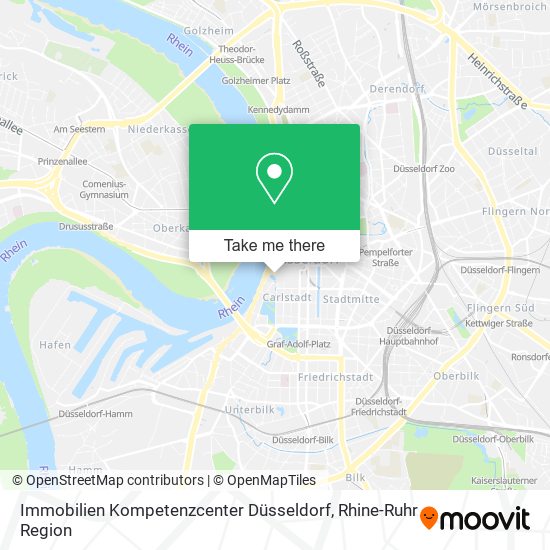 Immobilien Kompetenzcenter Düsseldorf map