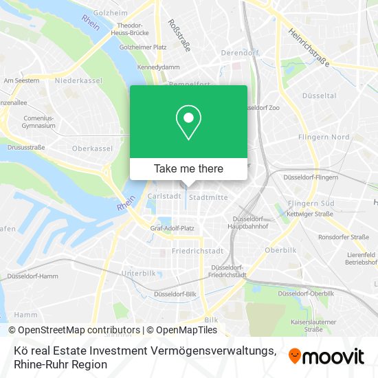 Kö real Estate Investment Vermögensverwaltungs map