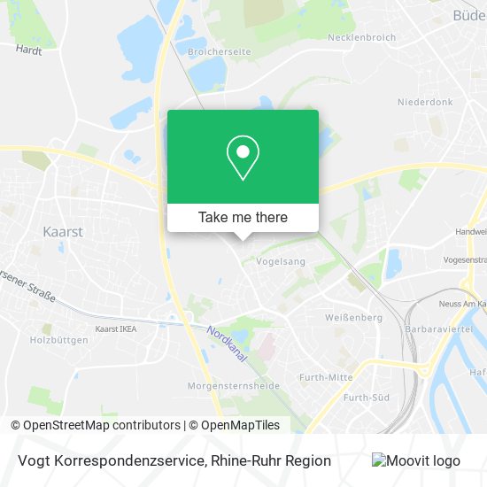 Карта Vogt Korrespondenzservice
