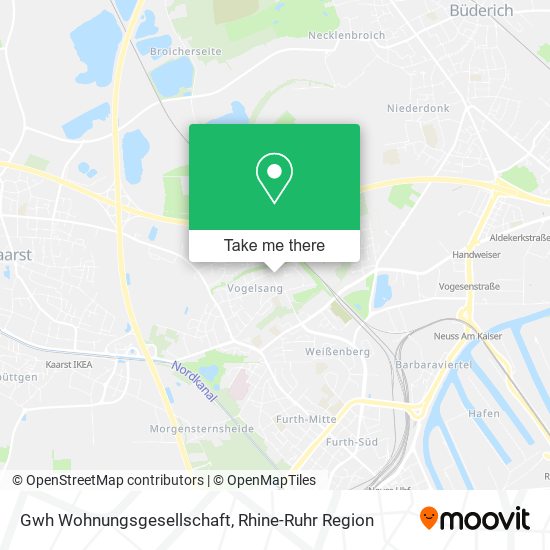 Gwh Wohnungsgesellschaft map