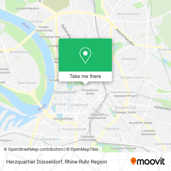 Карта Herzquartier Düsseldorf