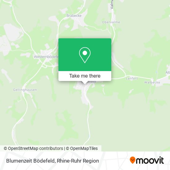 Blumenzeit Bödefeld map